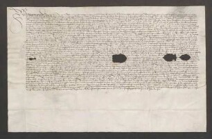 Schuldbrief des Bischofs Philipp von Speyer gegenüber Martin Meyer, Pfründner des St. Marien-Magdalenen-Altars im Stift St. Guido zu Speyer über 300 Gulden zu 4 Prozent.