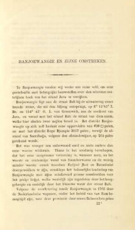Banjoewangie en zijne omstreken
