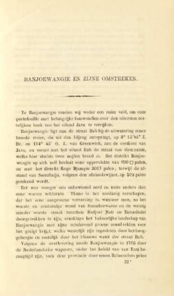 Banjoewangie en zijne omstreken