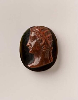 Kameo mit römischem Kaiser (Augustus?), 17. Jh.