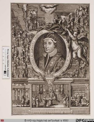 Bildnis Papst Clemens XI. (Gian Francesco Albani) (reg. 23. 11. 1700 - 19. 3. 1721)