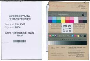 Entnazifizierung Franz Josef Zu Salm-Reifferscheidt , geb. 07.04.1899 (Landwirt)