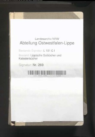 Salbuch der Vogtei Langenholzhausen von 1826, Bd. 1 (Duplikat)