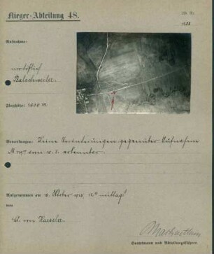 Foto des Geländes nordöstlich von Balschweiler (Luftbild)