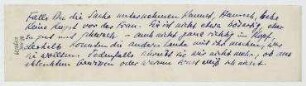 Notiz von Thomas Ring an Hannah Höch