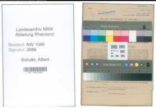 Entnazifizierung Albert Schulte , geb. 27.05.1895 (Landwirt)