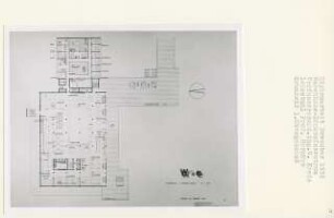 Warenhaus-Einkaufszentrum, Berlin-Mitte (Diplomarbeit bei Bernhard Hermkes): Grundriss 1. Obergeschoss 1:200