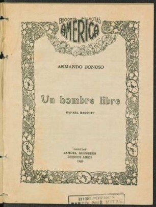 1920001900: Un hombre libre : Rafael Barrett