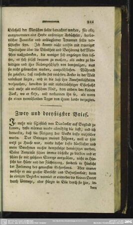Zwey und dreyßigster Brief