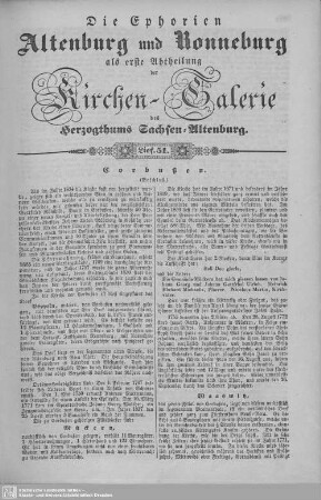 Corbußen (Beschluß), Mückern, Waaswitz, Reichstädt : 51. Lieferung
