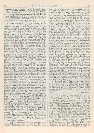 162-165 [Rezension] Herwegen, Ildefons, Lumen Christi. Gesammelte Aufsätze