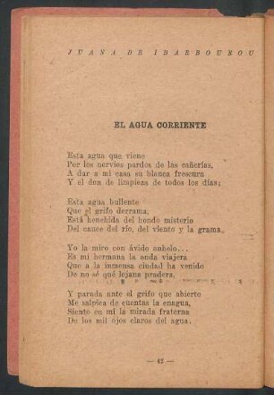 El agua corriente