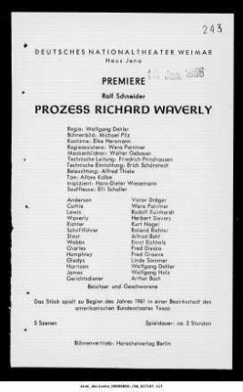 Prozess Richard Waverly