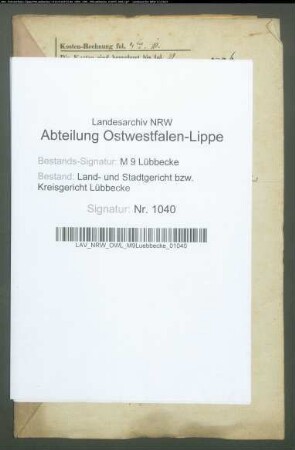 Erblasser: Rehling, Johann Christian Wilhelm; Erblasser: Rehling, Christine Wilhelmine Engel, geb. Thane: