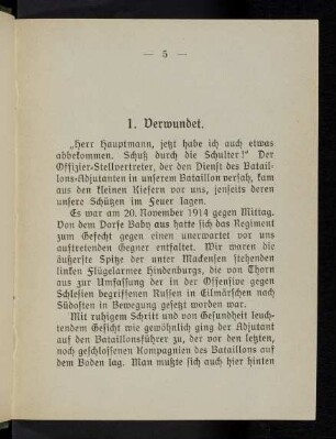 5 1. Verwundet
