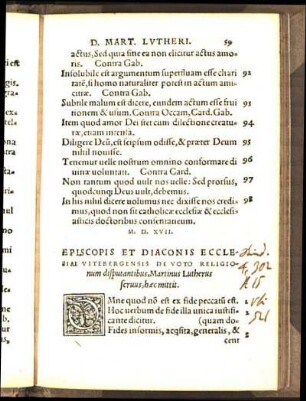 Episcopis Et Diaconis Ecclesiae Vitebergensis De Voto Religionum ...