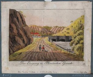 Der Plauensche Grund mit der Hegereiterbrücke und der Buschmühle nach Südwesten
