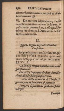 Ss. Quarta regula de praedicationibus Causalibus.