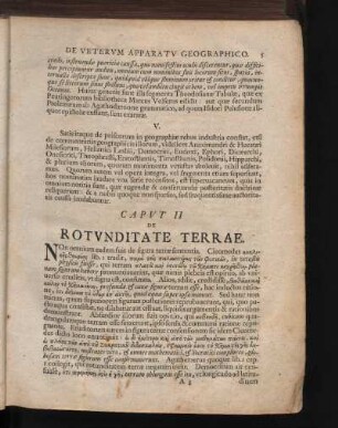 Caput II. de Rotunditate Terrae