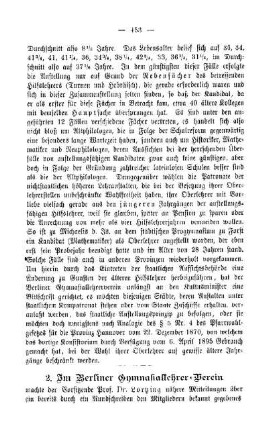 Im Berliner Gymnasiallehrer-Verein : Sprechsaal
