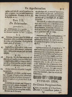 Titulus XXIX. De Clericis Peregrinantibus.