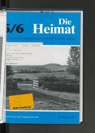 Nr. 5/6, 105. Jahrgang, Husum, Mai/ Juni 1998