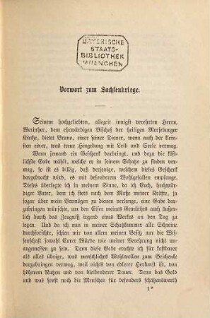 Brunos Buch vom sächsischen Kriege