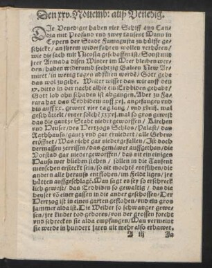 Den xxv. Novemb: auß Venedig.