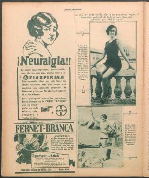 La mujer más bella de la Argentina, según el concurso nacional de belleza recientemente realizado por "El Hogar" [Fotografías]