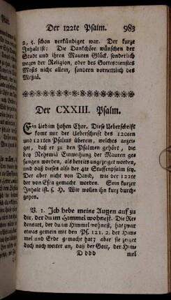 Der CXXIII. Psalm.