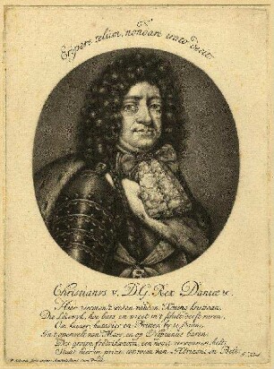Bildnis von Christian V. (1646-1699), König von Dänemark
