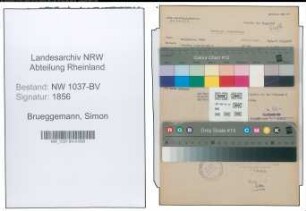 Entnazifizierung Simon Brueggemann , geb. 20.07.1886 (Baecker)