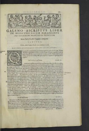 Galeno ascriptus liber de medicinis facile parabilibus ad solonem medicorum principem