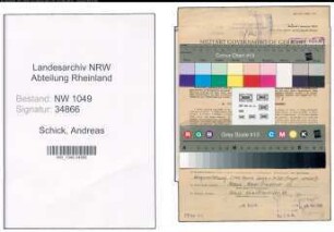 Entnazifizierung Andreas Schick , geb. 01.03.1897 (Stellwerksmeister)