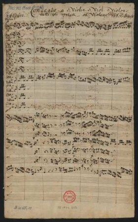 Konzerte; strings; G-Dur; BWV 1048 : 3. Brandenburgisches Konzert
