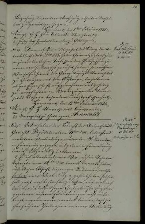 Ernennung Wilhelm Grimms zum außerordentlichen Professor.