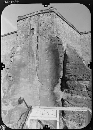 Königstein. Festung (1589-1591; P. Buchner). Südwestseite (Teilansicht)