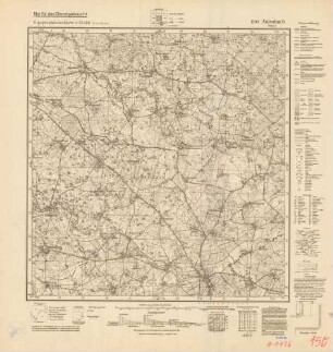 1196 Aulenbach, Topographische Karte 1:25000 (4-cm-Karte)