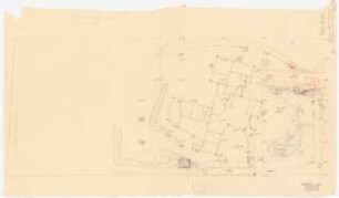 Arzthaus Prof. Bernhardt, Berlin-Charlottenburg: Lageplan mit Geländehöhen