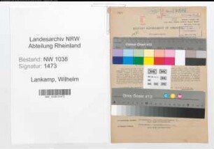 Entnazifizierung Wilhelm Lankamp , geb. 04.02.1904 (Angestellter)