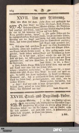 XXVIII. Sterb- und Begräbniß-Lieder.