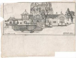 Wach, Hugo; Murnau; Haus Nr. 236a (heute Hagener Str. 22) - Gartenseite Süd (Ansicht)