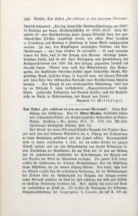 300-301 [Rezension] Maichle, Albert, Das Dekret "De editione et usu sacrorum librorum"