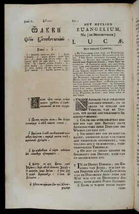 Het Heyligh Evangelium na [De Beschriyvinge] Lucæ