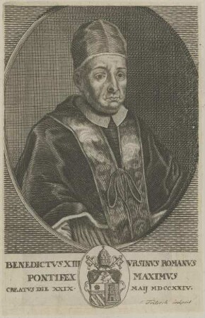 Bildnis von Papst Benedictvs XIII.