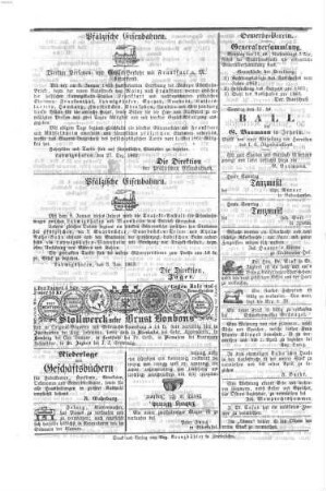 Zweibrücker Wochenblatt. 1863