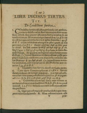 Liber Decimus Tertius.