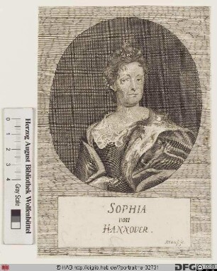 Bildnis Sophie, Herzogin (1692 Kurfürstin) von Hannover, geb. Pfalzgräfin bei Rhein