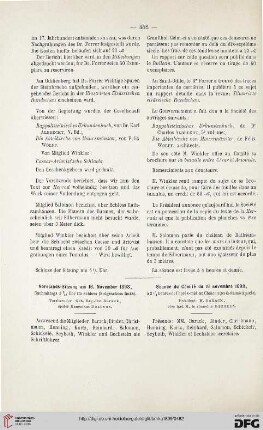Vorstands-Sitzung am 16. November 1898 / Séance du Comité du 16 novembre 1898