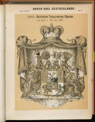 Taf. 7. Fürst z. Bentheim-Teklenburg-Rheda.